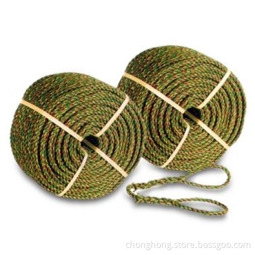 Assorted Color Rope with Three Strands, Made of HDPE Material